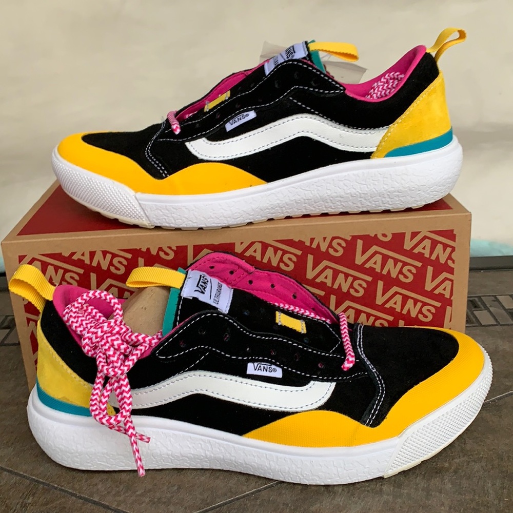 Vans Black and Yellow Sneakers